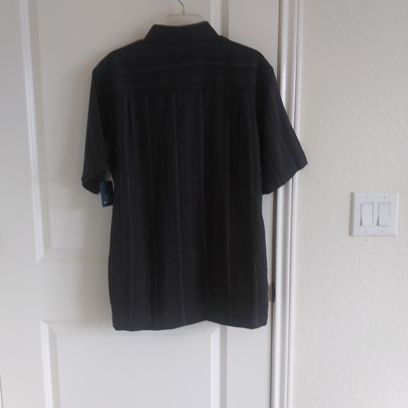g George men's shirt size M black with gray lines - Picture 5 of 8